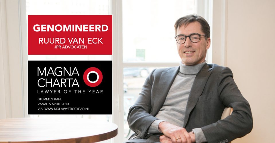 Nominatie Magna Charta Lawyer of the Year | JPR Advocaten